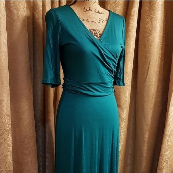 New Gilli Boutique Teal Maxi Dress Tall - Picture 5 of 8